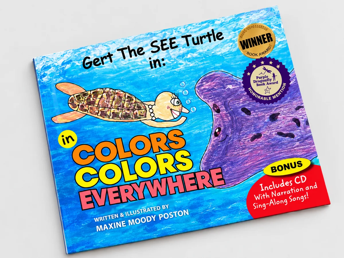 Official product image of Gert the SEE Turtle in Colors, Colors, Everywhere by Maxine Moody Poston