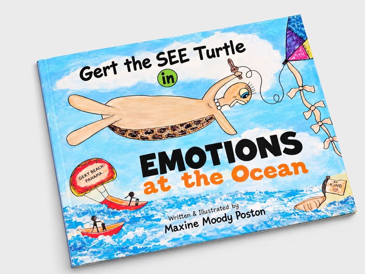 Official product image of Gert the SEE Turtle in Emotions at the Ocean by Maxine Moody Poston
